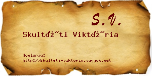 Skultéti Viktória névjegykártya
